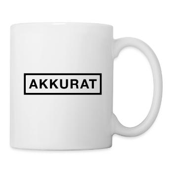 Akkurat - Déclaration minimaliste audacieuse - Mug blanc - blanc - Droite