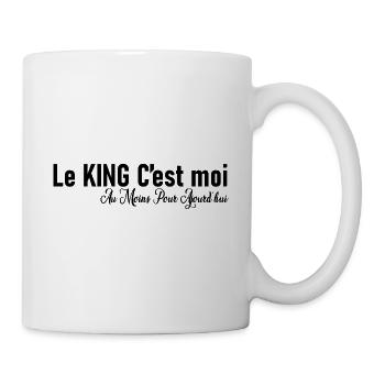 Le King c'est moi, Au moins pour aujourd'hui. Fête - Mug blanc - blanc - Droite