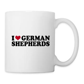 I Love German Shepherds - Mug - white - Right