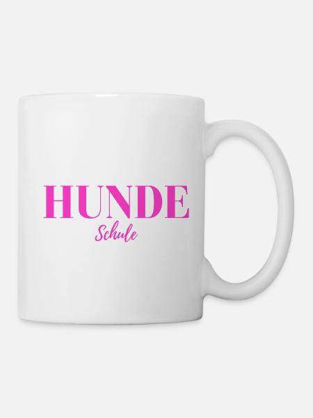 Hundeschule - Tasse - Weiß