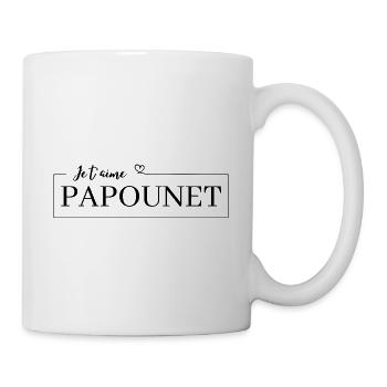 Je t’aime papounet - Mug blanc - blanc - Droite