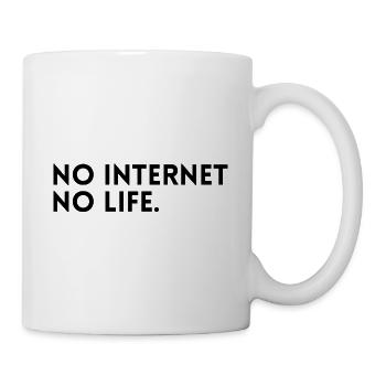No internet - No life - Mug blanc - blanc - Droite