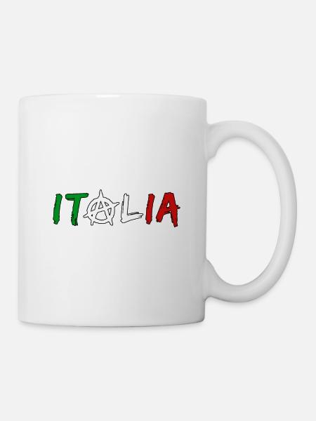 Italia Anarchie - Tasse - Weiß