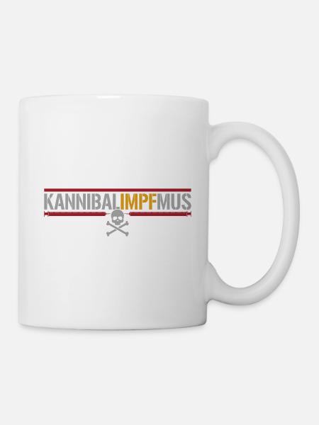 Kannibalimpfmus | Farben änderbar - Tasse - Weiß