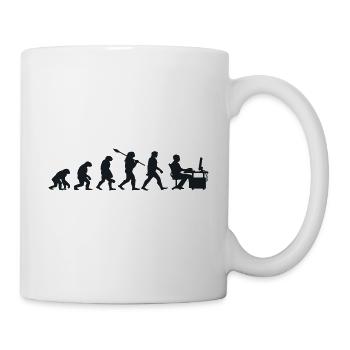 Évolution Darwin pour les Geeks 💻 - Mug blanc - blanc - Droite