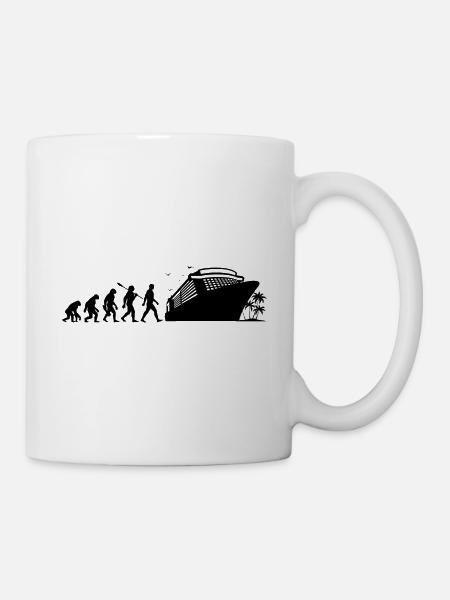 Evolution Kreuzfahrt - Schiffsreise - Urlaub - Tasse - Weiß