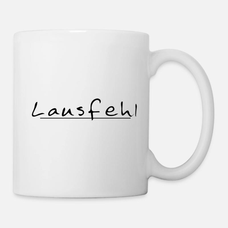 Lausfehl Print, Allgäuer Lausfehl Tshirt - Tasse - Weiß