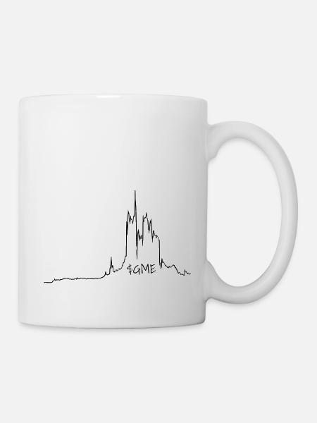 Graphique boursier Gamestop - Mug blanc - blanc
