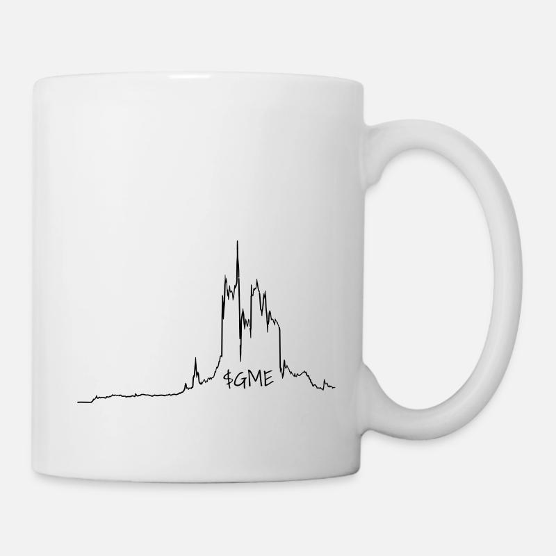 Graphique boursier Gamestop - Mug blanc - blanc