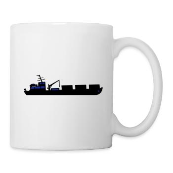 Boot Frachtschiff Schiff zweifarbig - Tasse - Weiß - Rechts