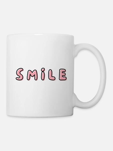 Smile - dein Lächeln zählt - Tasse - Weiß