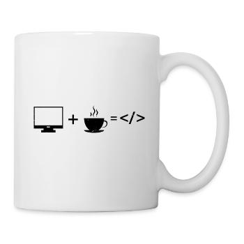 Cyber Security Design for IT Security and Hackers - Mug - white - Right