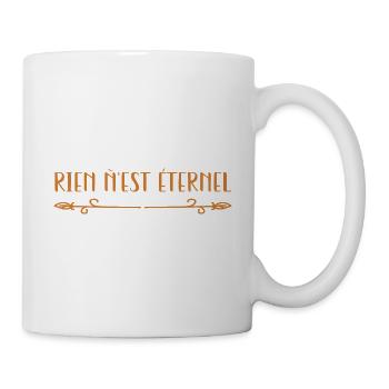 Euh je m'en fous. Cadeau humour - Mug blanc - blanc - Droite