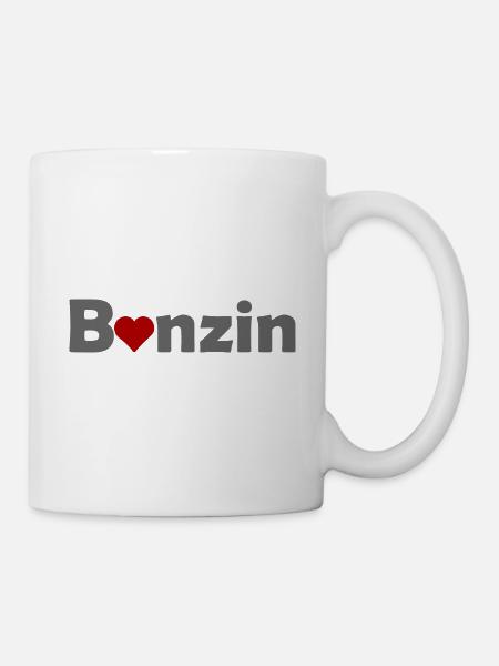 Benzin Liebhaber - Tasse - Weiß