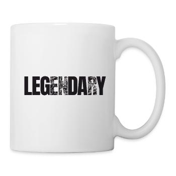 Bodybuilder Leg Day Barbell Strength Training - Mug - white - Right