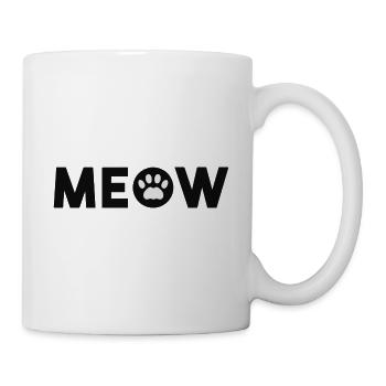 meow cat paws meow cat - Mug - white - Right