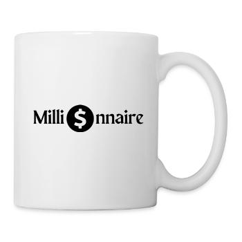 millionnaire, argent - Mug blanc - blanc - Droite