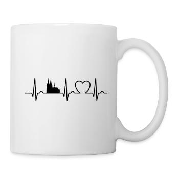 Heart Curve Cologne - Travel - Cologne Cathedral - Mug - white - Right