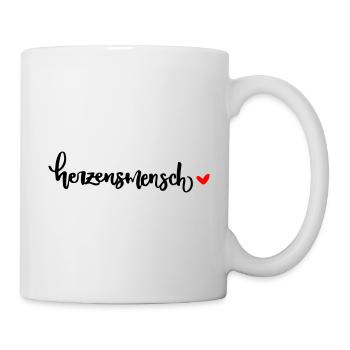 Liebling Mensch herzensmensch valentinstag herz - Tasse - Weiß - Rechts