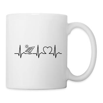 Solar - ECG Curve - Heart Curve - Photovoltaics - Mug - white - Right