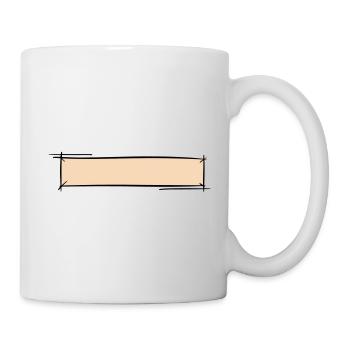 Decorative frame. Banner / Name Badge Template. - Mug - white - Right