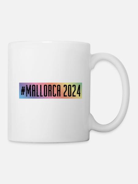 Mallorca 2024 Bunt - Tasse - Weiß