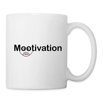 Mootivation Muh Motivation lustige Tiere - Tasse - Weiß - Rechts
