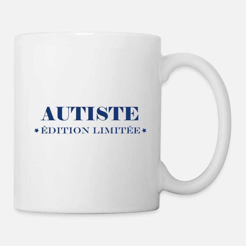 autiste - Mug blanc - blanc