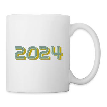 2024. HAPPY NEW YEAR. NEW YEAR'S EVE. NEW YEAR - Mug - white - Right