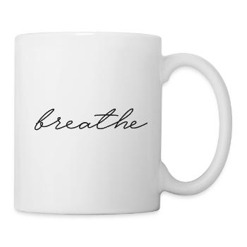 STYLE DE VIE | YOGA | RESPIRER - Mug blanc - blanc - Droite