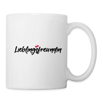 Lieblingsfreundin beste Freundin Spruch Geschenk - Tasse - Weiß - Rechts