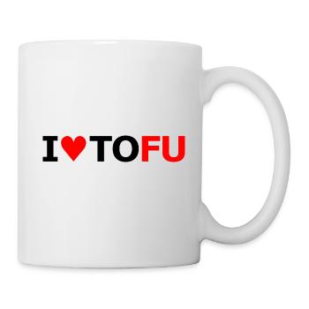 I love TOFU - Tasse - Weiß - Rechts