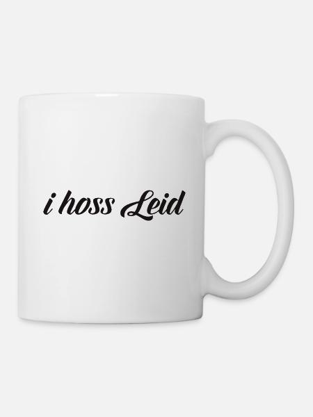 i hoss Leid - Tasse - Weiß