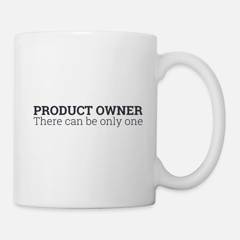 « Product Owner Scrum » | « Scrum Master » - Mug blanc - blanc