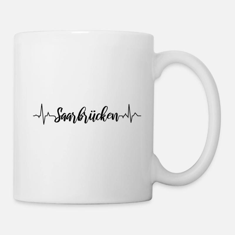 EKG Saarbrücken - Tasse - Weiß