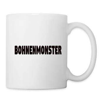 Kaffeespruch Bohnenmonster - Tasse - Weiß - Rechts