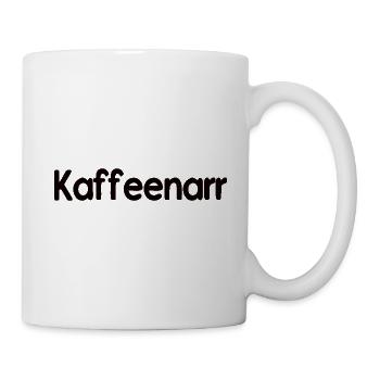 Kaffee spruch lustig Kaffeenarr - Tasse - Weiß - Rechts