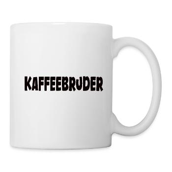 Kaffee Spruch lustig - Kaffeebruder - Tasse - Weiß - Rechts