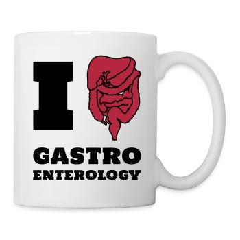 I love gastroenterology - Tasse - Weiß - Rechts