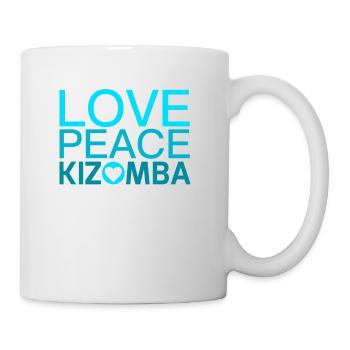 L'AMOUR DE LA PAIX KIZOMBA Bleu - Chemises de nuit - Mug blanc - blanc - Droite