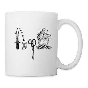 Kindermärchen Märchen Messer Gabel Schere Licht - Tasse - Weiß - Rechts