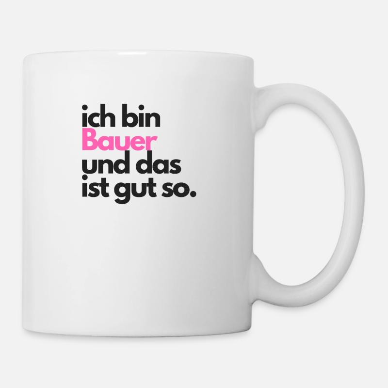 Je suis l'idée de cadeau de fermier fermier fermier - Mug blanc - blanc