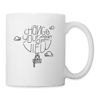 Abstrakte Perspektive – Kunst Design - Tasse - Weiß - Rechts