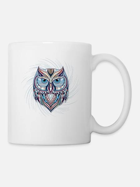 Eule - Tasse - Weiß
