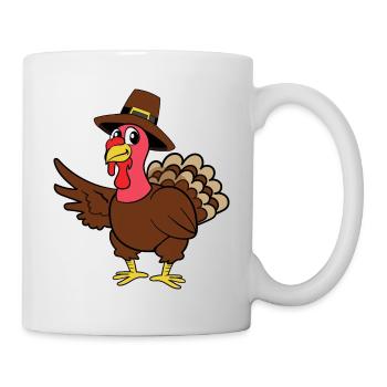 Thanksgiving Thanksgiving turkey turkey pilgrim - Mug - white - Right