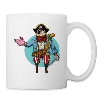 Pig-Hand - Tasse - Weiß - Rechts