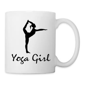 Yoga Girl Natarajasana Tänzer - Tasse - Weiß - Rechts