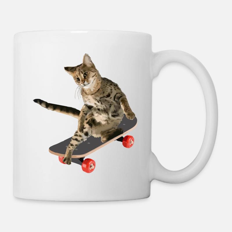 Skateboards Cat Skateboards - Mug blanc - blanc