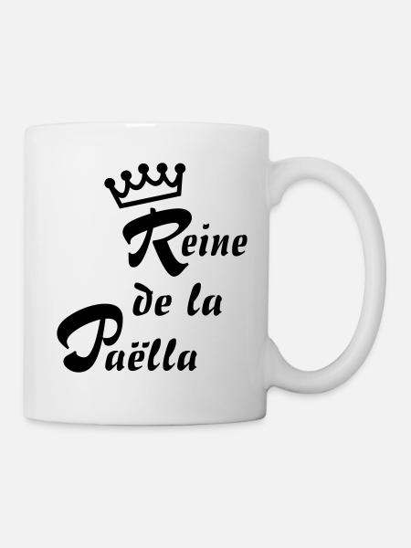 reine paella - Mug blanc - blanc