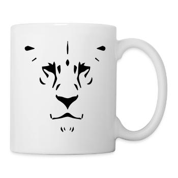 Lion Lion Head Lioness Africa Safari Gift Idea - Mug - white - Right